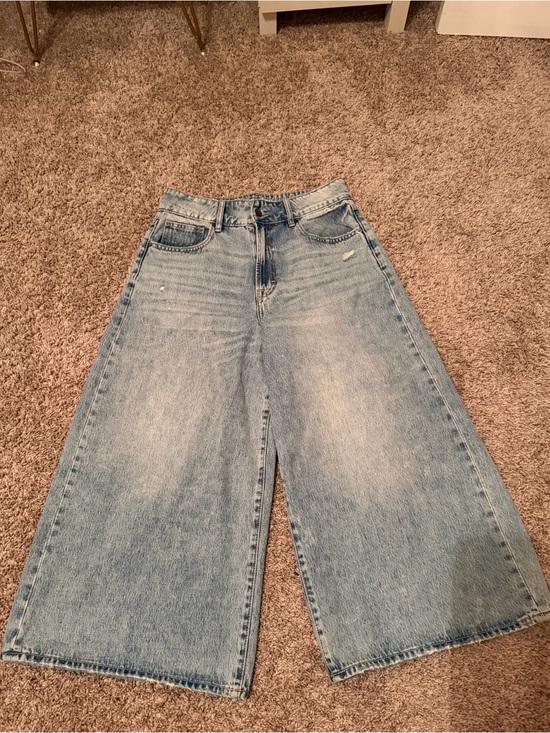 bohme Denim - bohme Light Blue Wide-Leg Cropped Jeans